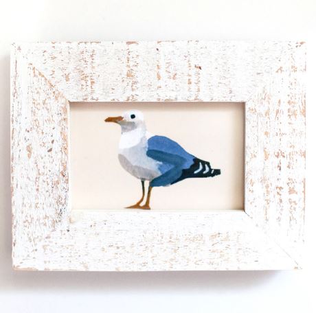 Anne Tochka - Seagull Framed Giclee' Print